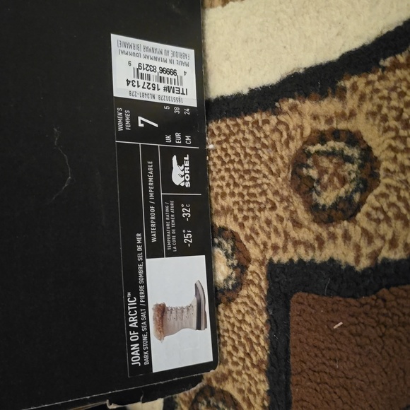 Sorel JOAN OF ARCTIC Boots: Dark Stone/Sea Salt - Picture 7 of 8